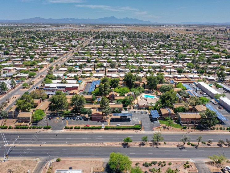 Aerial view of Copper Creek in Tucson, AZ